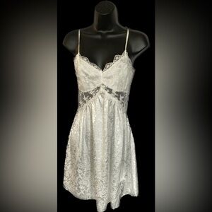 Cider WHT Satin Nightgown, S *P1098